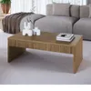 Mesa de Living PLISSE 4 Cajones en Madera natural - Mesas de living, Uruguay | Finkel, vista 3 de 5
