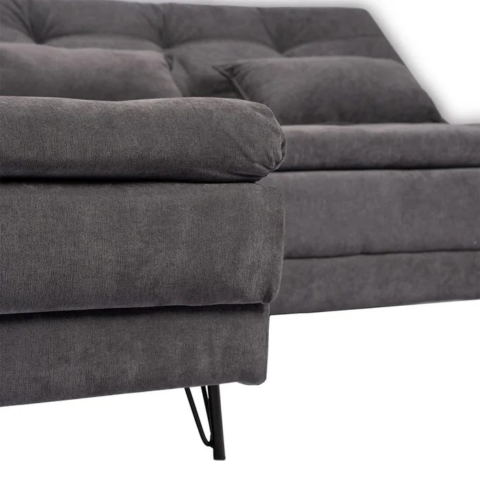 Sillón Cama con Chaise Izquierdo y derecho - Vértice - Gris en Gris - Sillones y sofás, Uruguay | Ecowood, vista 4