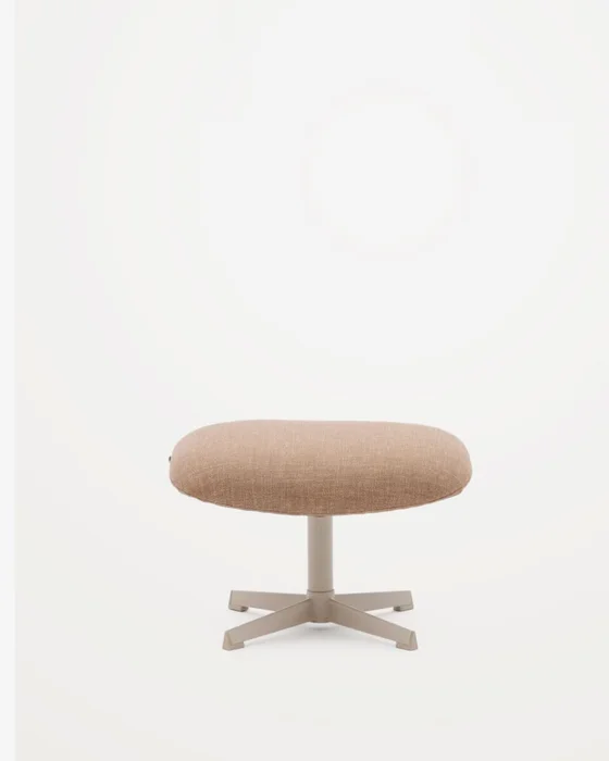 Reposapiés Jaspe - marrón claro y metal con acabado gris FSC 100% en Marrón - Butacas, banquetas y puffs, Uruguay | Kavehome, vista 6