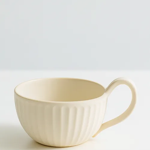 Taza Japonesa Rústica en Beige - Decoración, Uruguay | Cabana