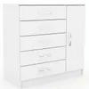 Comodas Cajoneras 5 cajones,1 puerta,Dormitorio Blanco 151 - Cómodas, Uruguay | Muebles Express, vista 1 de 6