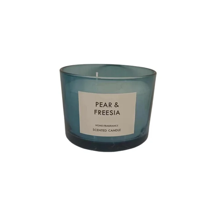 VELA EN FRASCO VIDRIO D10x8CM CELESTE COTTON en Azul - Velas y Portavelas, Uruguay | Decohogar, vista 2