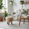 BANCO 28x34CM SHAGGY BEIGE en Beige - Butacas, banquetas y puffs, Uruguay | Decohogar, vista 2 de 2