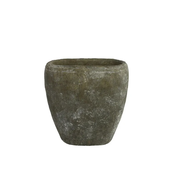 Maceta Small Ceramica Gris Arjan en Gris - Jarrones, Uruguay | Divino