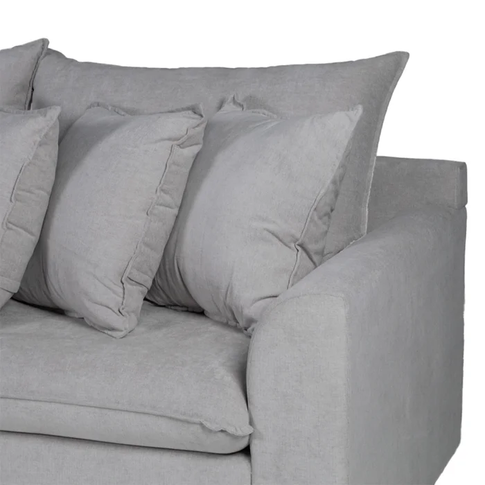 Rinconera Atualitta - Tela Microfibra - Chaise Izquierdo - TC1009 (Plata) en Gris - Sillones y sofás, Uruguay | Nyr, vista 5