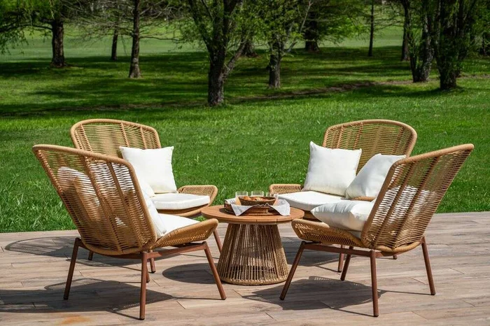 MESA MULTIFUNCION DIAMETRO 66 CMS - EXTERIOR en Madera natural - Muebles para el exterior, Uruguay | La Iberica, vista 4