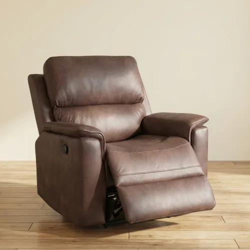 Recliner Manual Tela Marron Lagos Choc. en Marrón - Sillones y sofás, Uruguay | Divino