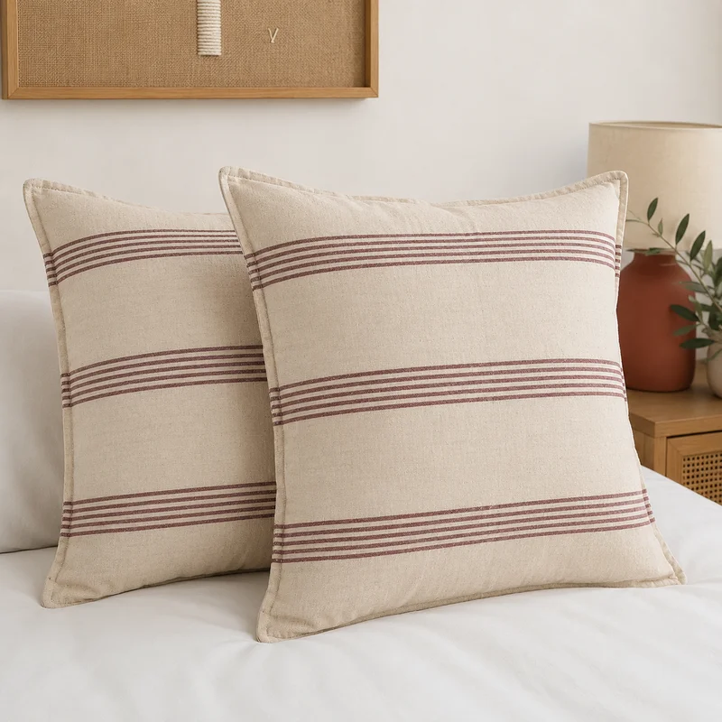 Almohadon Tierra Multi Raya - Textiles, Uruguay | Decilo con Alma, vista 3