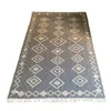 ALFOMBRA C/FLECOS 200X285CM AZUL ROMBOS CON FLECOS - Textiles, Uruguay | Decohogar, vista 1 de 2