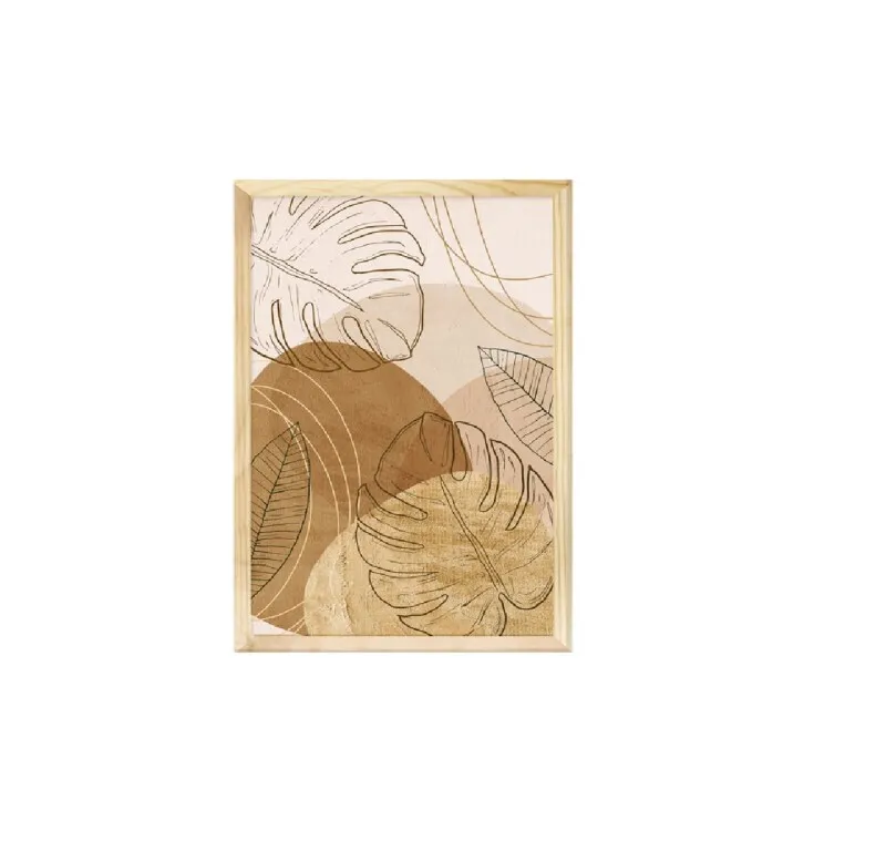 Lámina con Marco de Madera en Madera natural - Decoración de pared, Uruguay | Finkel