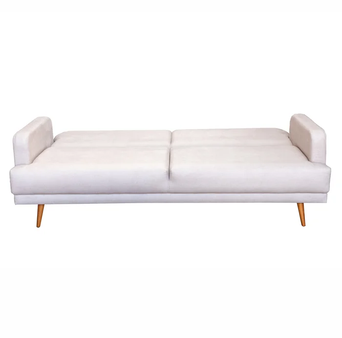 SOFA CAMA NORDICO TELA CLARA - ALMOHADONES BEIGE -PRODUCTO CON DETALLES - OUTLET en Blanco - Sillones y sofás, Uruguay | Champagne Home, vista 2