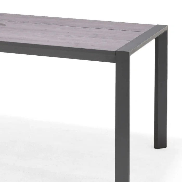 Mesa De Aluminio Para Jardín - Urbanite - 160x90 - Gris en Gris - Mesas de comedor, Uruguay | Ecowood, vista 3