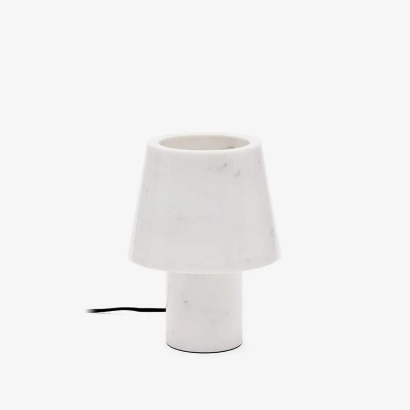 Lámpara de mesa Alaro de mármol blanco en Blanco - Lámparas de mesa, Uruguay | Kavehome