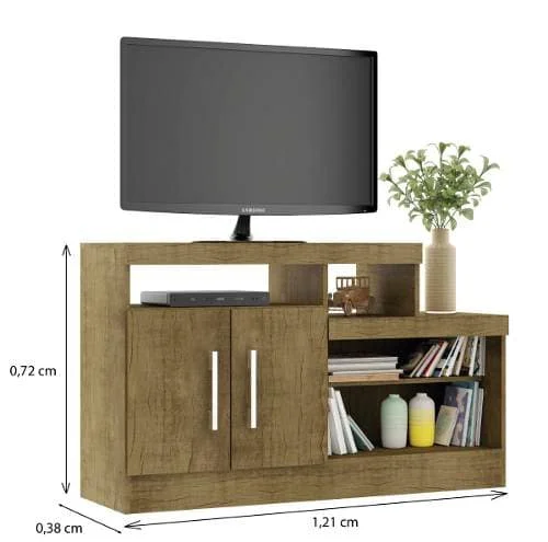 Rack para TV Veneza en Marrón - Muebles para TV, Uruguay | Lais Muebles, vista 3