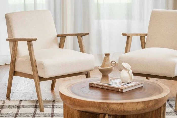 BUTACA MADISON - FRESNO Y CRUDA en Blanco - Butacas, banquetas y puffs, Uruguay | La Iberica, vista 4