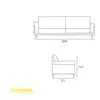 Producto: Sofá Madison 150 de AMARELO - Sillones y sofás, Uruguay | Amarelo, vista 2 de 2