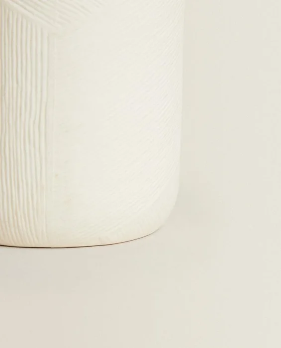 JARRÓN CERÁMICA TEXTURA en Beige - Jarrones, Uruguay | Zara Home, vista 6