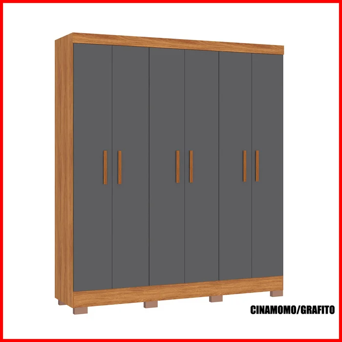 Placard 6 puertas – Cancun - Roperos y placares, Uruguay | Punto Unión