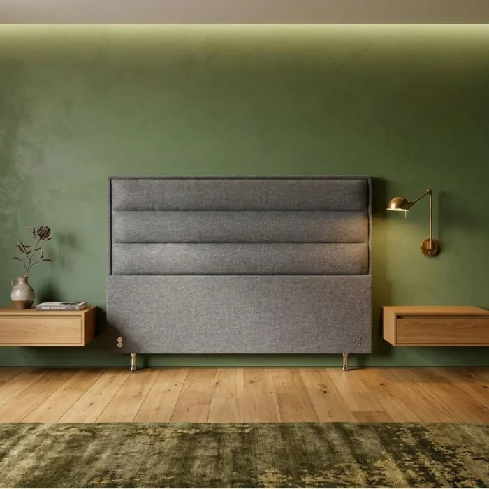 Respaldo Wave - 2 Plazas 138x127 — Urumobil en Gris - Respaldos de cama, Uruguay | Urumobil