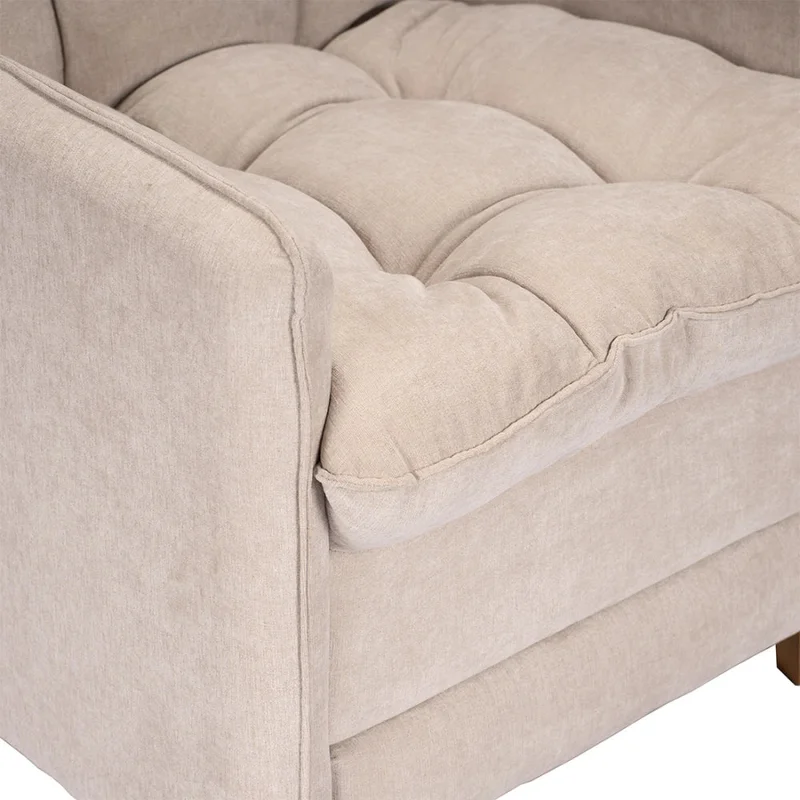 Poltrona reclinable Con Puff - Luxor - Beige en Rojo - Sillones y sofás, Uruguay | Ecowood, vista 5
