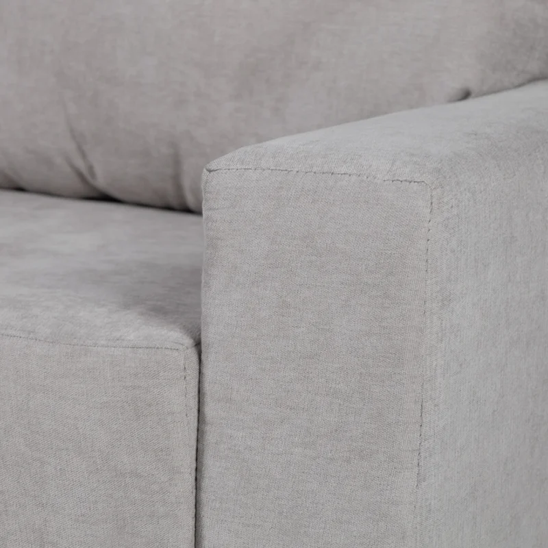Sofá Modus (Outlet) - Tela Microfibra - 2 cuerpos - Berlin 05 (Ceniza) en Gris - Sillones y sofás, Uruguay | NYR, vista 3