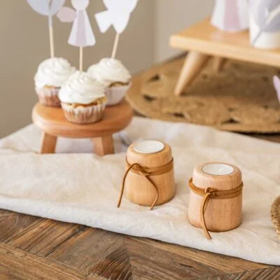 Candelabros de madera peque – Set x2 en Madera natural - Velas y Portavelas, Uruguay | Dreams On Time, vista 8
