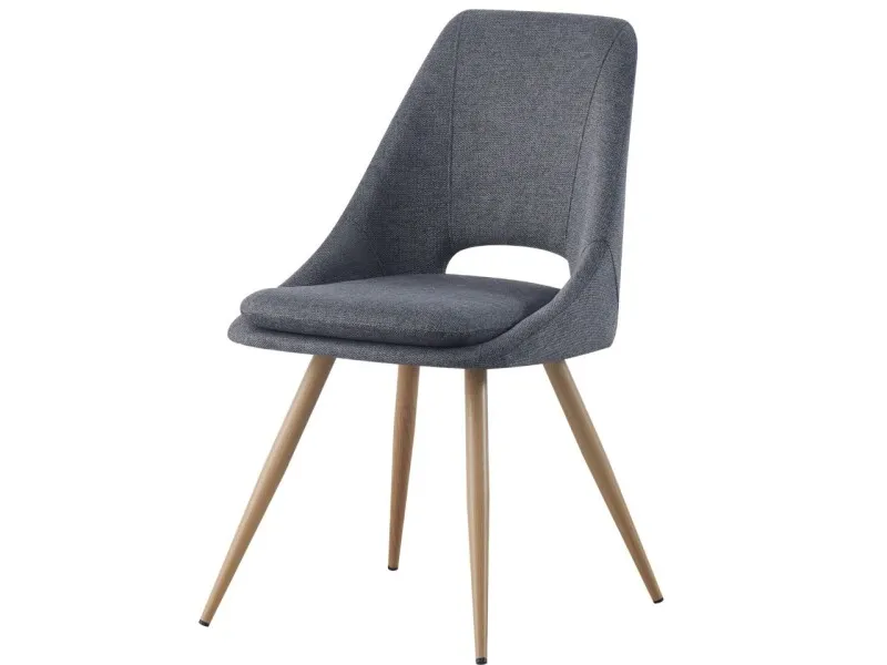 Silla CYNTIA en Tela - Beige en Gris - Sillas, Uruguay | Finkel