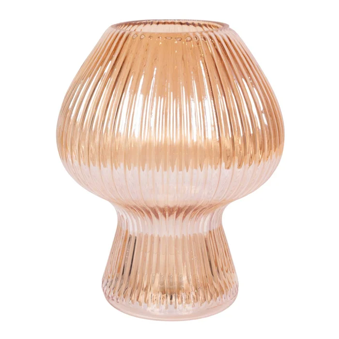 Lámpara De Mesa Vidrio Natural-beige Lt95179 en Amarillo - Lámparas de mesa, Uruguay | Divino