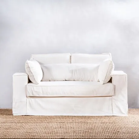 Sillón Garda 2 Cuerpos - Blanco en Blanco - Sillones y sofás, Uruguay | Aihaus