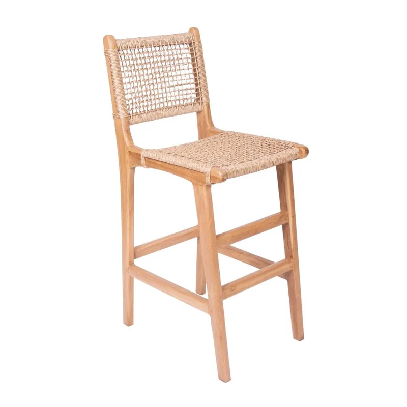 Silla Bar Madera Natural-beige Curazao en Beige - Muebles para el exterior, Uruguay | Divino