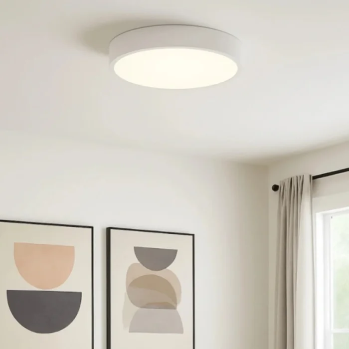 Plafon LED Redondo Philly 50 CM Blanco en Blanco - Lámparas colgantes, Uruguay | Serlux, vista 3