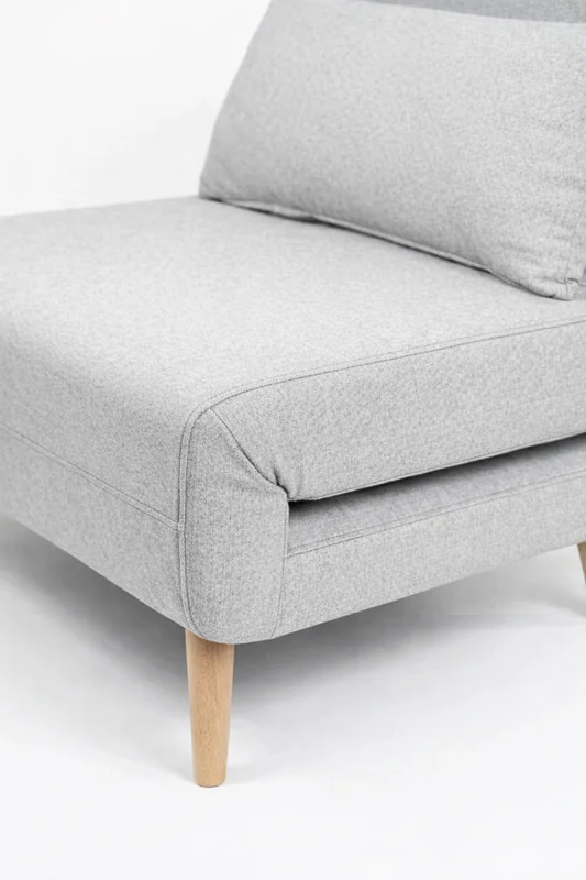 Sofá Cama, 1 Plaza Marie - Gris Medio en Gris - Sillones y sofás, Uruguay | Indian, vista 3