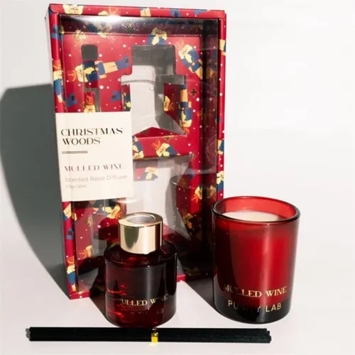 SET VELA + DIFUSOR PURITY LAB MULLED WINE - Velas y Portavelas, Uruguay | Decohogar