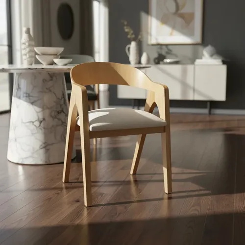 Silla De Comedor Ozark Dinamarca 1 Unidad A Eleccion A Elección en Madera natural - Sillas, Uruguay | Ozark Home