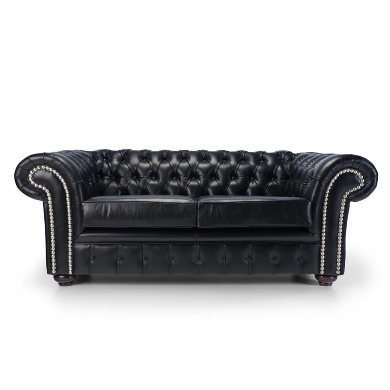 Sofá Chesterfield Divo - Cuero Natural - 2 cuerpos - A fabricar en Marrón - Sillones y sofás, Uruguay | Nyr, vista 4