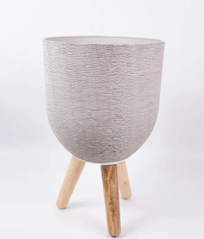 Maceta Teli - Beige en Beige - Decoración, Uruguay | Indian