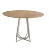 MESA COMEDOR REDONDA - TAPA MADERA CLARA - BASE IZA en Madera natural - Mesas de comedor, Uruguay | Champagne Home, vista 1 de 5