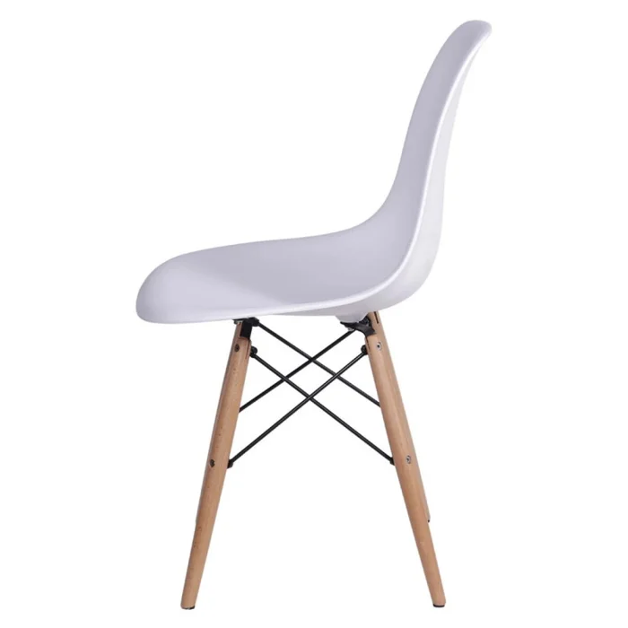 Silla Eames DKR - Base En Madera - Blanco en Blanco - Sillas, Uruguay | Rústico Hogar, vista 4