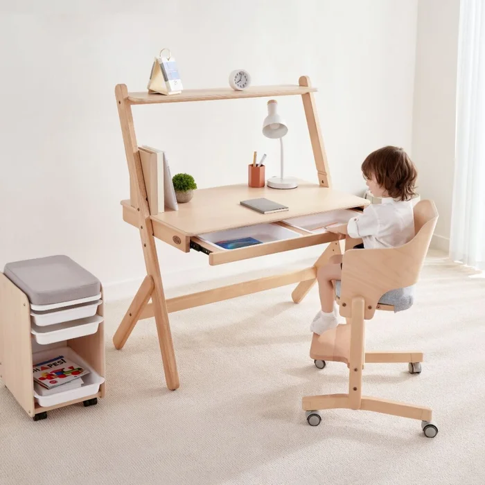 ESCRITORIO ELITE BEIGE en Madera natural - Escritorios, Uruguay | Viasono