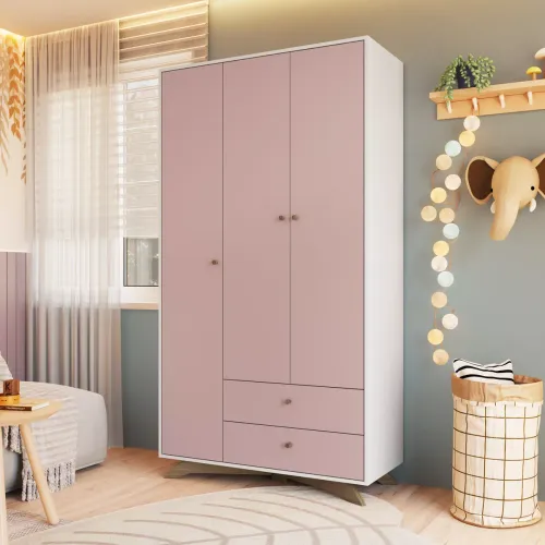 Ropero Infantil Rosa - Roperos y placares, Uruguay | RM Muebles y Deco