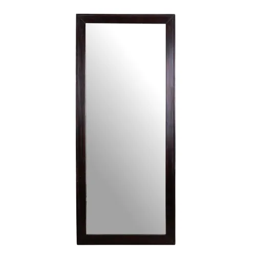Espejo De Pared Madera-de-mango Marron Rectangular Akira en Marrón - Espejos, Uruguay | Divino