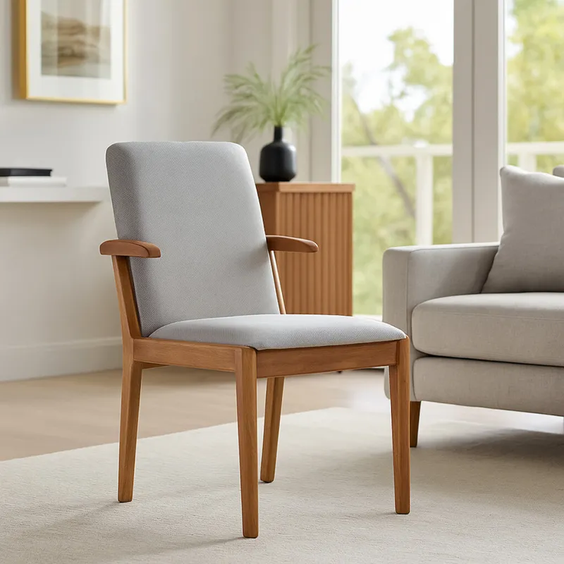 Silla York - Tela Rústica - 557 (Beige) en Beige - Butacas, banquetas y puffs, Uruguay | NYR