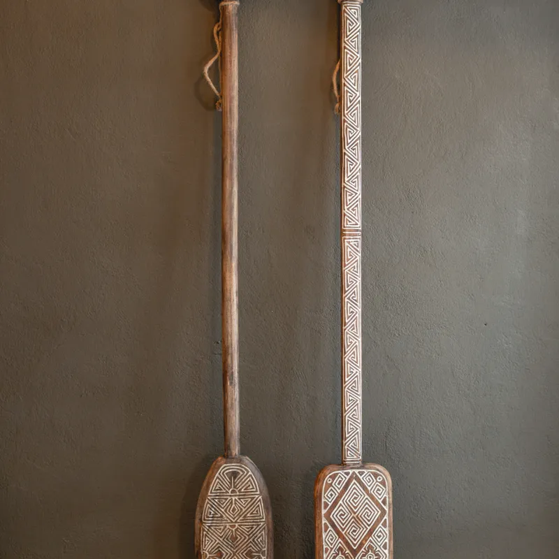 Remos tallados - en Madera natural - Decoración de pared, Uruguay | Rumah Studio Home