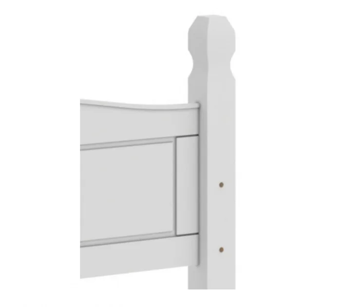 Respaldo Queen Madera Maciza 160cm - Blanco en Blanco - Respaldos de cama, Uruguay | Rústico Hogar, vista 3