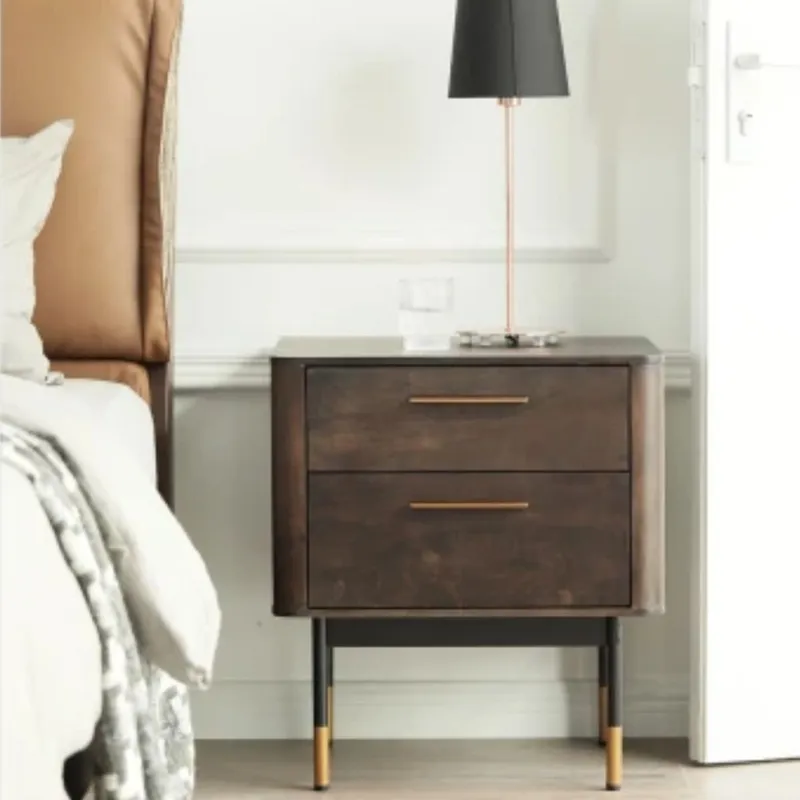 Mesa de luz WILSHERE Negro en Marrón - Mesas de comedor, Uruguay | Viasono