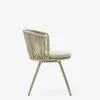 Silla exterior Saconca de cuerda y acero con acabado pintado - beige en Beige - Sillas, Uruguay | Kavehome, vista 8 de 10