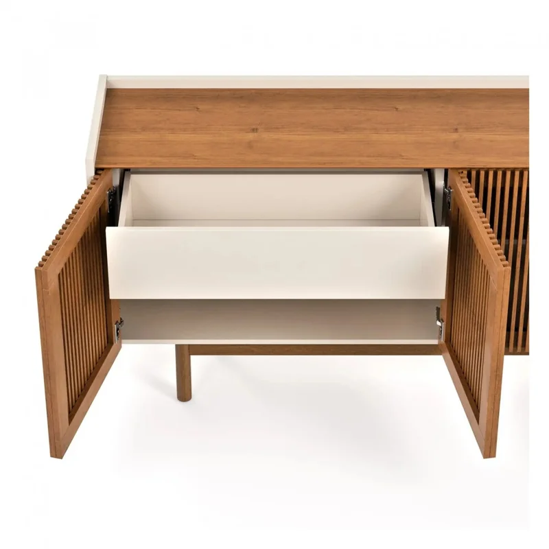 Aparador Buffet Dune Ripiado 1.6 - Linea Manhattan - Off White en Focus Mari Slim - Aparadores y recibidores, Uruguay | Rústico Hogar, vista 4