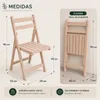 Silla Plegable Madera Eucaliptus en Madera natural - Sillas, Uruguay | La Cueva Muebles, vista 3 de 14