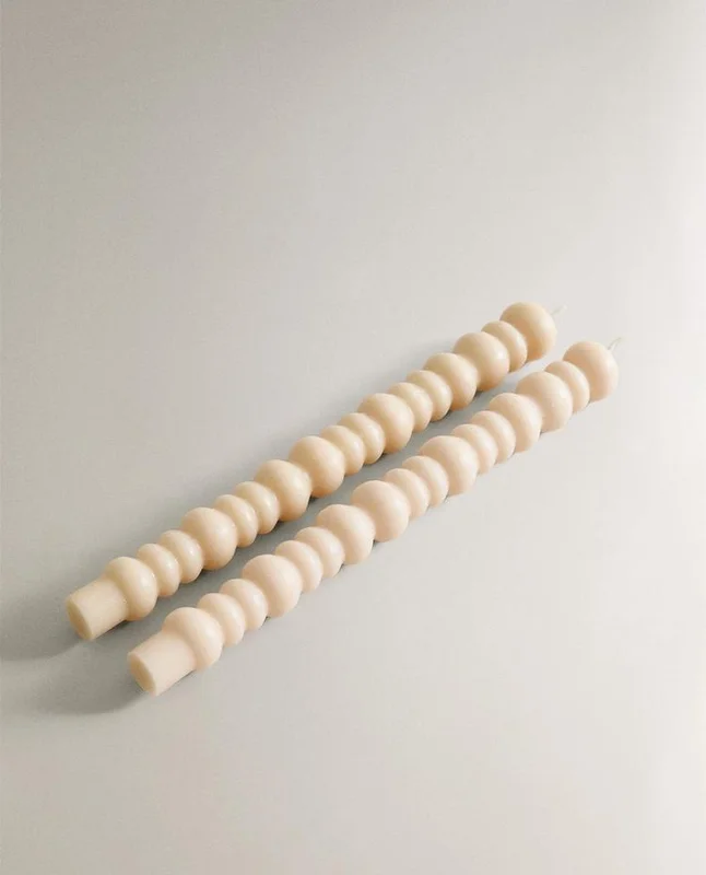 PACK VELAS DECORATIVAS ONDULADAS (PACK DE 2), Uruguay | Zara Home, vista 3