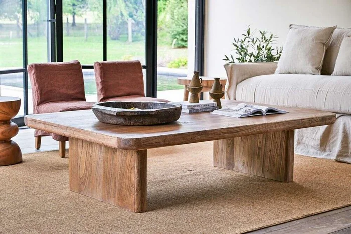 MESA LIVING ATHENA - 1.70 X 1.10 en Madera natural - Mesas de living, Uruguay | La Iberica
